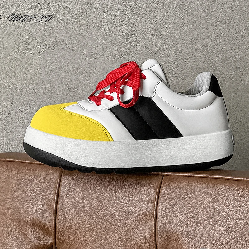 Chunky Sneakers Mens Designer Big-head Board Shoes Fashion Casual Microfiber Leather Height Increased Flat Platform Sports Shoes
Chunky Sneakers Mens Designer Big-head Board Shoes Fashion Casual Microfiber Leather Height Increased Flat Platform Sports Shoes