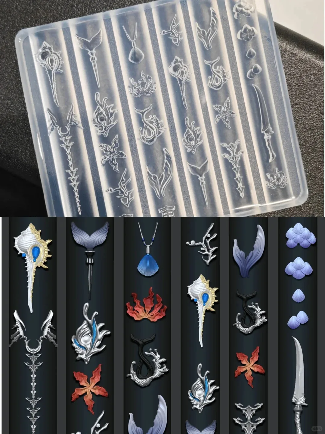 Silicone Ocean Series 3D Nail Silicone Mold Sea Shell Conch Fishtail Nail Art Mold Manicure Silicone Mold for Nail Art —Box
Silicone Ocean Series 3D Nail Silicone Mold Sea Shell Conch Fishtail Nail Art Mold Manicure Silicone Mold for Nail Art —Box