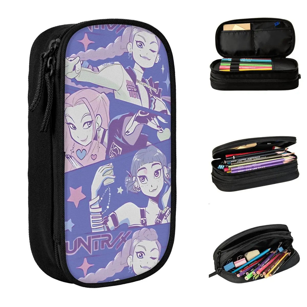 Крутой пенал KPop Demon Hunters, пенал «Назад в школу», пеналы для мальчиков и девочек, школьные канцелярские принадлежности на молнии с графикой 
Крутой пенал KPop Demon Hunters, пенал «Назад в школу», пеналы для мальчиков и девочек, школьные канцелярские принадлежности на молнии с графикой