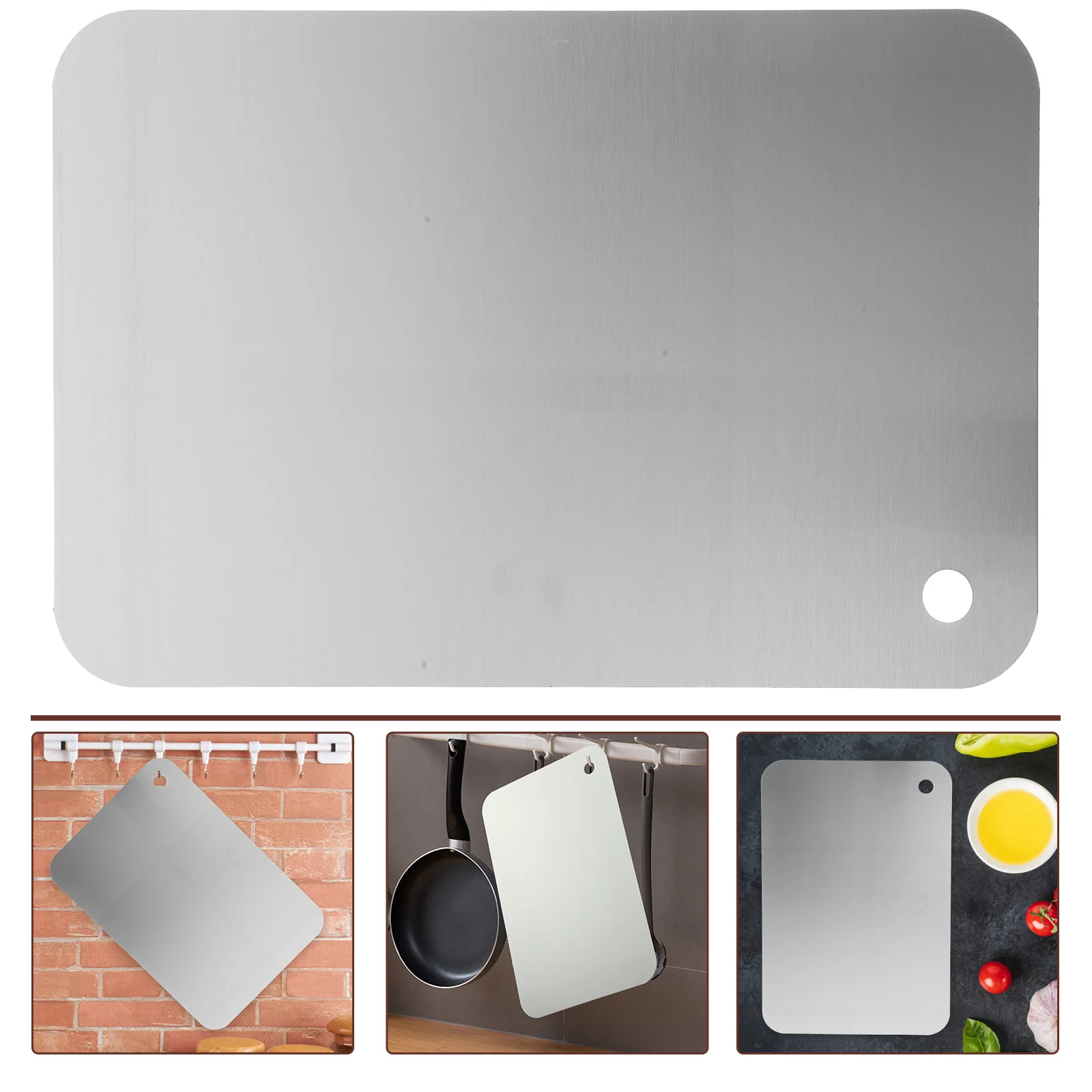Stainless Steel Cutting Board 30x20cm Double sided Kitchen Chopping Boards for Meat Pizza Vegetables Cheese Food Grade Rust
Stainless Steel Cutting Board 30x20cm Double sided Kitchen Chopping Boards for Meat Pizza Vegetables Cheese Food Grade Rust