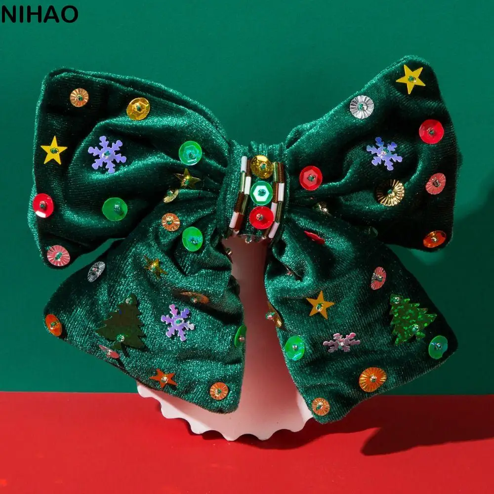 Creative Snowflake Christmas Hair Clip Star Sequin Xmas Barrettes Button Shiny Velvet Bow Hairpin Christmas
Creative Snowflake Christmas Hair Clip Star Sequin Xmas Barrettes Button Shiny Velvet Bow Hairpin Christmas