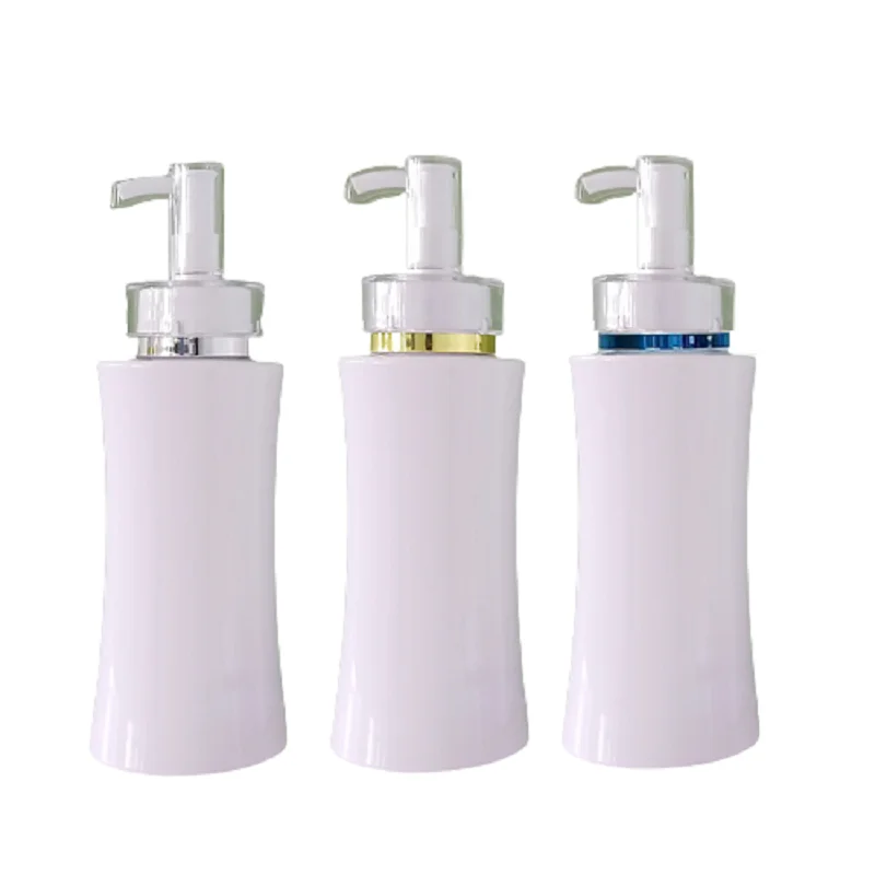 250ML Packing Plastic White Bottle Girdling Flat Shoulder PET Lotion Press Pump With Clear Cover Packaging Container 15Pieces
250ML Packing Plastic White Bottle Girdling Flat Shoulder PET Lotion Press Pump With Clear Cover Packaging Container 15Pieces