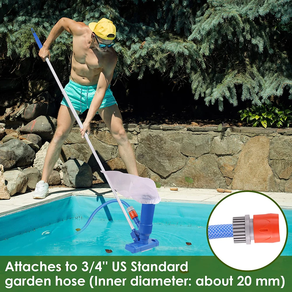 Pole Swimming Pool Vacuum Cleaner Portable Swimming Pond Fountain Vacuum with 5 Section for Above Ground Pool Spa Pond Hot Tub
Pole Swimming Pool Vacuum Cleaner Portable Swimming Pond Fountain Vacuum with 5 Section for Above Ground Pool Spa Pond Hot Tub