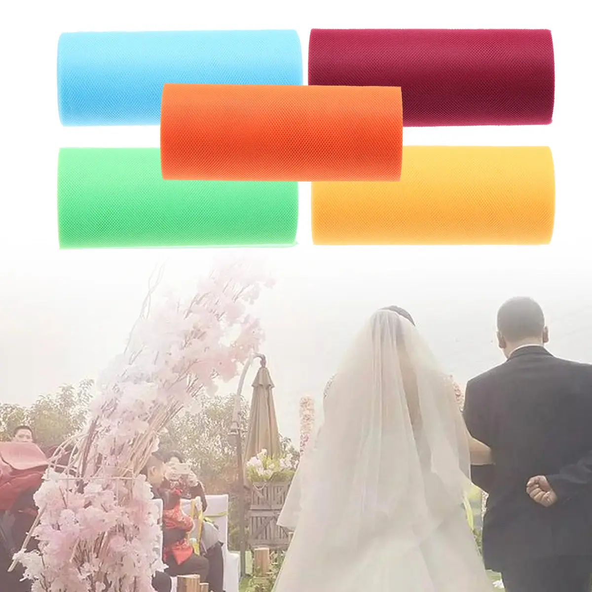 5pcs Tulle Roll Polyester Mesh Ribbon For Diy Wedding Party Decorations Gift Wrapping Tutu Crafts Floral Design Background Arch
5pcs Tulle Roll Polyester Mesh Ribbon For Diy Wedding Party Decorations Gift Wrapping Tutu Crafts Floral Design Background Arch