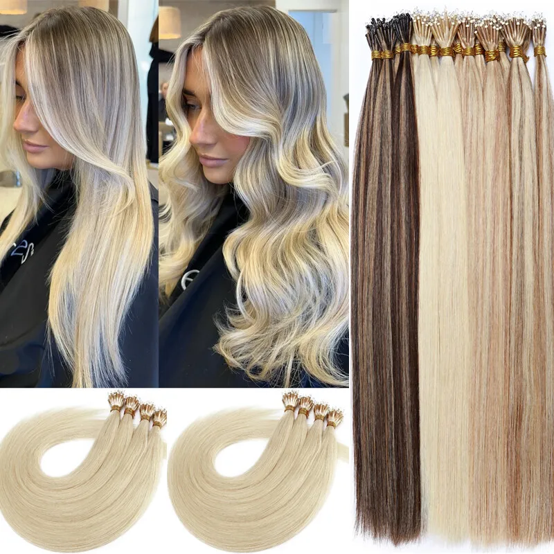 100% Human Hair Micro Loop Ring Extensions Straight Weft With Small Rings For Damage Free Wear All Colors 1B/2/4/613 Available
100% Human Hair Micro Loop Ring Extensions Straight Weft With Small Rings For Damage Free Wear All Colors 1B/2/4/613 Available