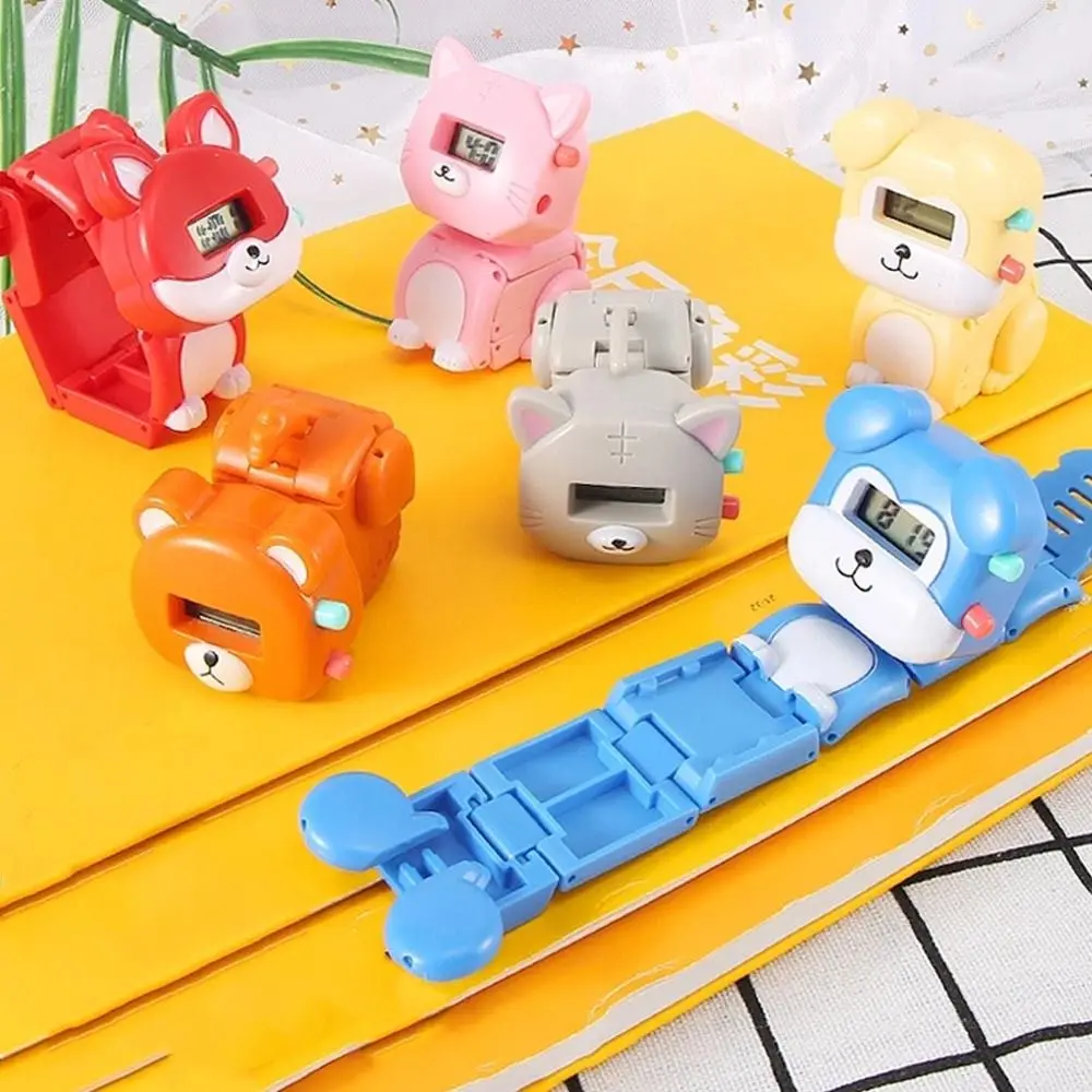 Cool Multi-color Accessories Dog Plastic Animal Series Deformation Kids Gift Electronic Children Watch Toy Digital Watches
Cool Multi-color Accessories Dog Plastic Animal Series Deformation Kids Gift Electronic Children Watch Toy Digital Watches