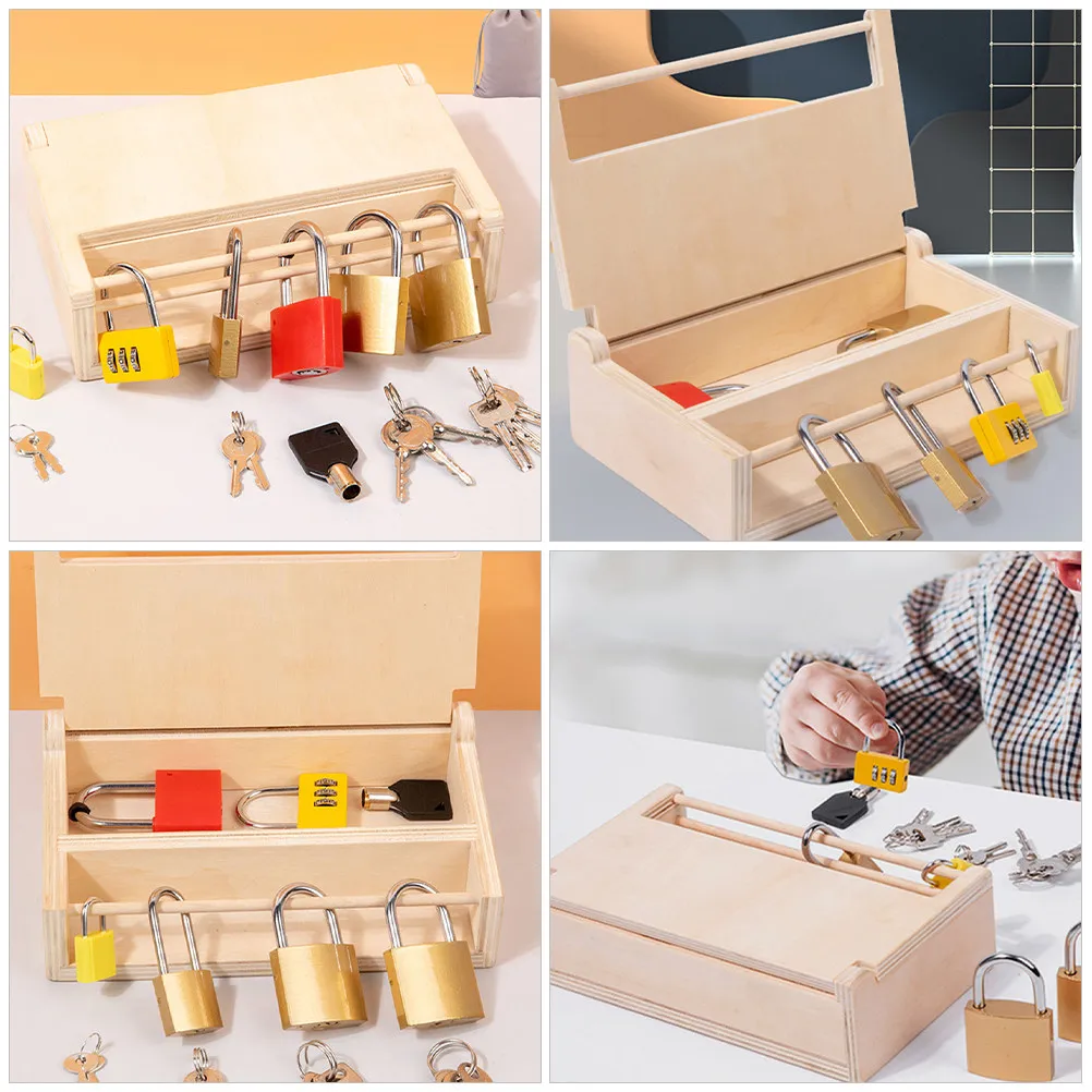1Set Montessori Lock Key Learning Set Early Education Toddler Keys Locks Development Educational for Children Lock and Key Toy
1Set Montessori Lock Key Learning Set Early Education Toddler Keys Locks Development Educational for Children Lock and Key Toy