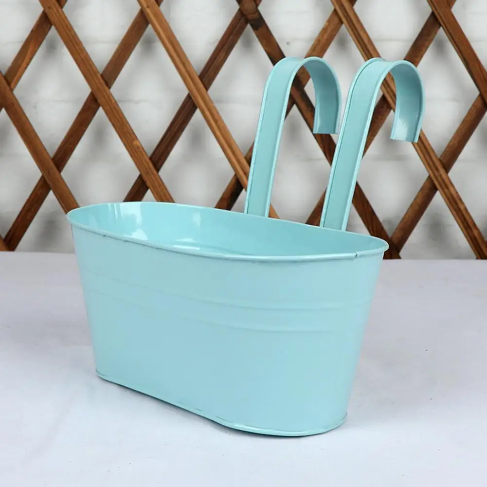 Metal Hanging Planter Window Flower Plant Holder with Drain Holes Removable Dual Hooks Flower Pot for Balcony Railing Fence
Metal Hanging Planter Window Flower Plant Holder with Drain Holes Removable Dual Hooks Flower Pot for Balcony Railing Fence