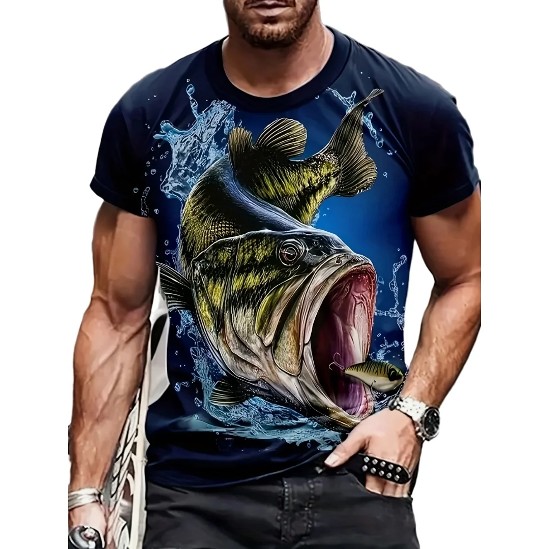 Summer Men's Short Sleeve T Shirt Outdoor Daily Round Neck Pullover Top 3D Animal Printed Pattern OverSize Men's Trendy Clothing
Summer Men's Short Sleeve T Shirt Outdoor Daily Round Neck Pullover Top 3D Animal Printed Pattern OverSize Men's Trendy Clothing