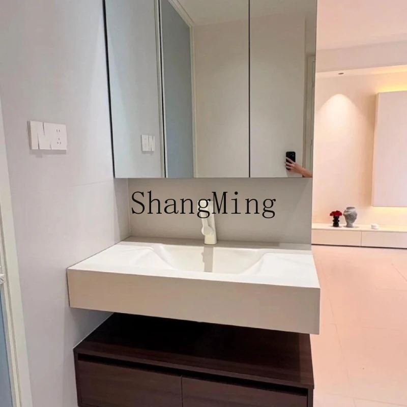 FG Medieval Hotel Wind Slate Seamless Ceramic Basin Bathroom Cabinet Toilet Hot Bending Integrated Basin Walnut Washbasin
FG Medieval Hotel Wind Slate Seamless Ceramic Basin Bathroom Cabinet Toilet Hot Bending Integrated Basin Walnut Washbasin