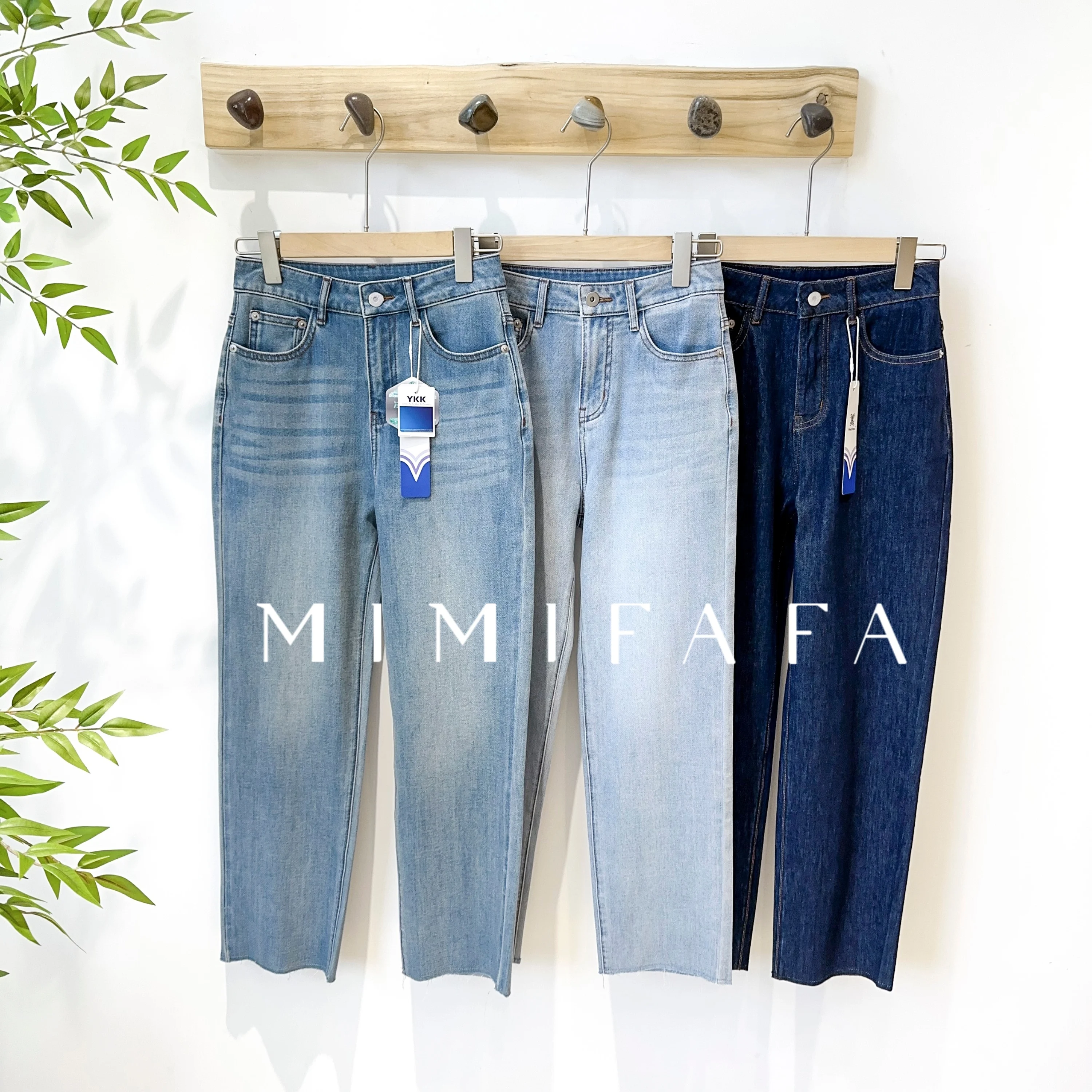 Mimifafa Soft Four-way Stretch Straight Leg Jeans Ladies' Premium Denim Nine-point Pants Versatile Comfortable Standard Fit
Mimifafa Soft Four-way Stretch Straight Leg Jeans Ladies' Premium Denim Nine-point Pants Versatile Comfortable Standard Fit
