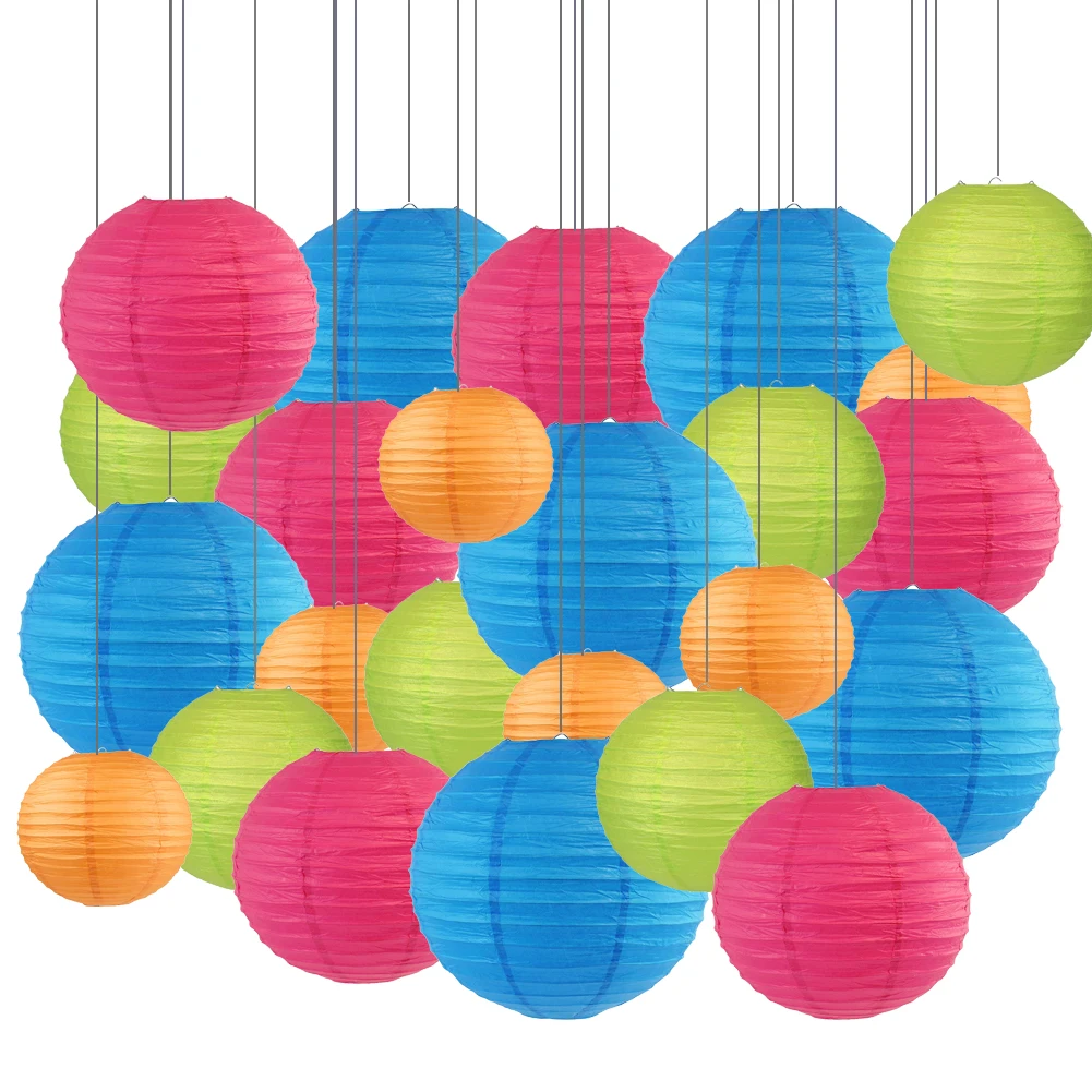 24pcs Hanging Paper Lanterns for Christmas Decor Blue Rose Light Green and Orange Paper Ball Easter Day Home Party Favor
24pcs Hanging Paper Lanterns for Christmas Decor Blue Rose Light Green and Orange Paper Ball Easter Day Home Party Favor