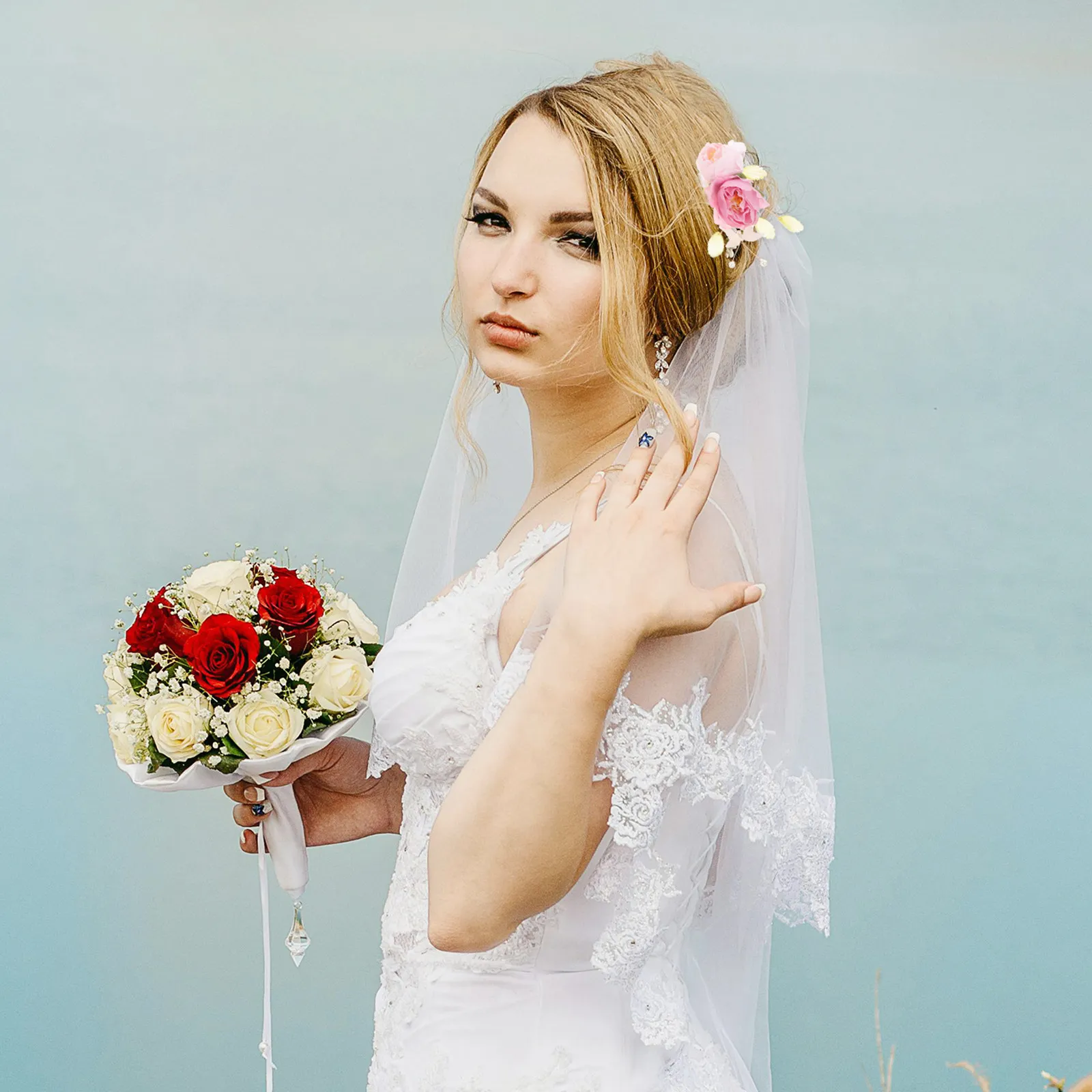 2Pcs Floral Hair Accessories Durable and Practical Exquisite Production Easy to Match for Weddings Hair Flowers
2Pcs Floral Hair Accessories Durable and Practical Exquisite Production Easy to Match for Weddings Hair Flowers