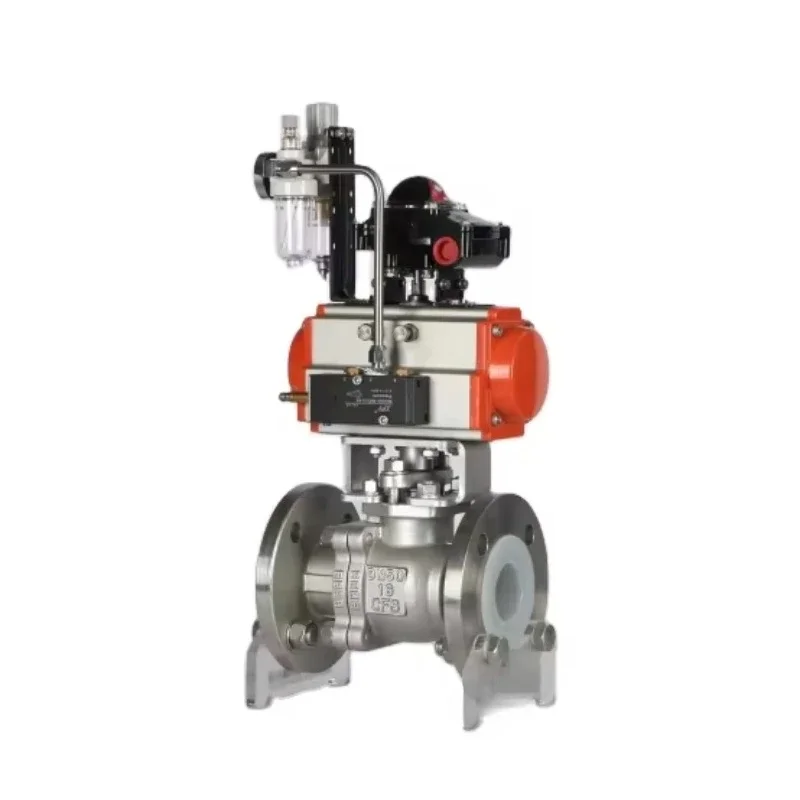 High Temperature Stainless Steel Flanged Ball Valve with PTFE Pneumatic Actuator and Positioner
High Temperature Stainless Steel Flanged Ball Valve with PTFE Pneumatic Actuator and Positioner