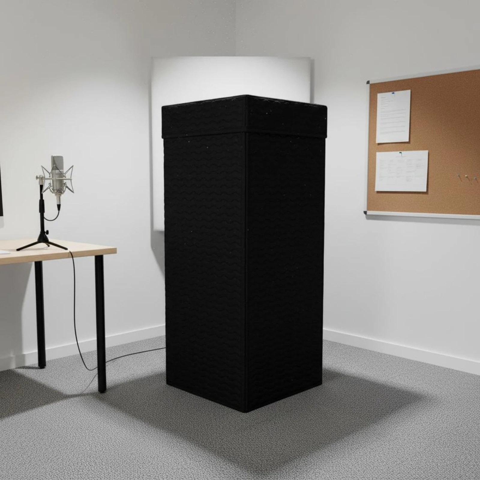 Vocal Isolation Booth Quilted Portable Vocal Booth Wave-Textured Freestanding for Home Studio
Vocal Isolation Booth Quilted Portable Vocal Booth Wave-Textured Freestanding for Home Studio