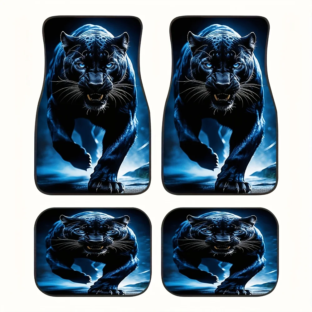 4pcs Black Panther Car Floor Mats Set - Fit Anti-Slip All-Weather Protection, Blue Panther & Black Panther Night Walker Design (
4pcs Black Panther Car Floor Mats Set - Fit Anti-Slip All-Weather Protection, Blue Panther & Black Panther Night Walker Design (