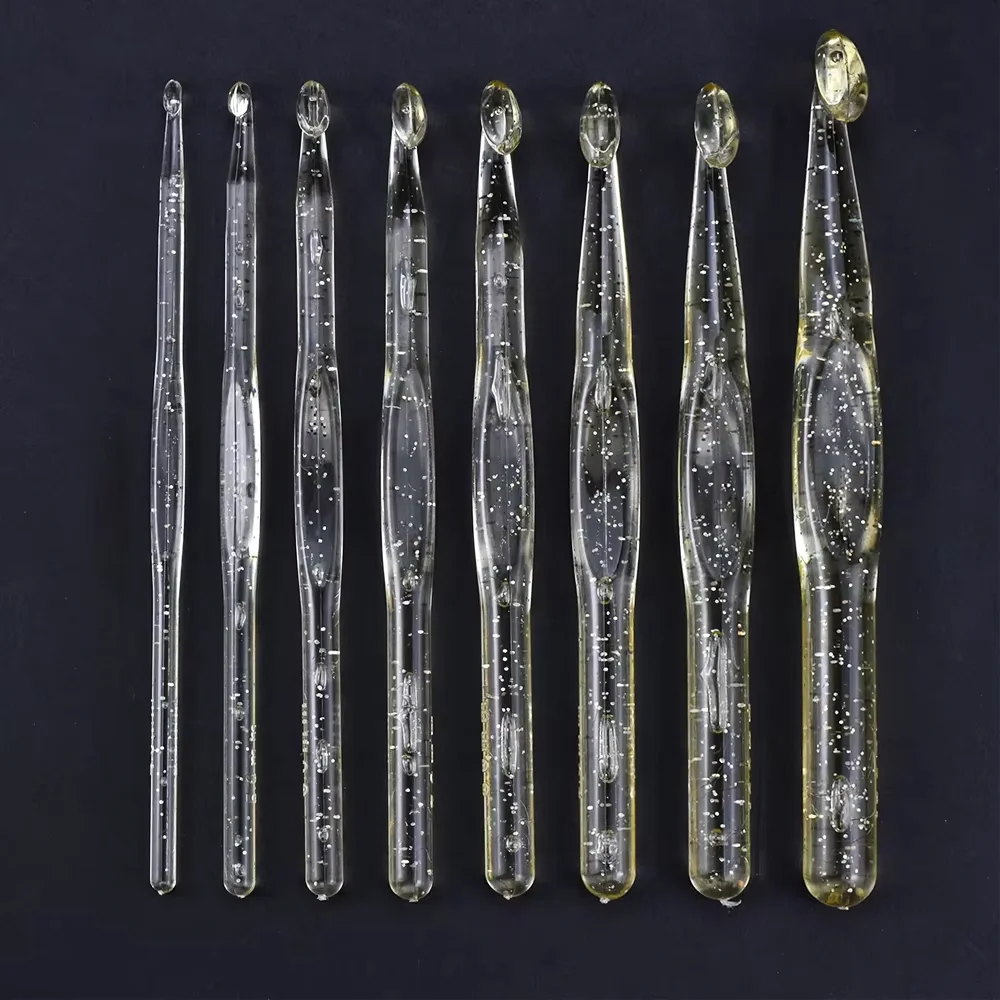 4mm - 12mm Transparent Plastic Crochet Hook Set Knit Hook For Beginner Crochet Set Kit Ergonomic Resin Crochet Hook Supplies
4mm - 12mm Transparent Plastic Crochet Hook Set Knit Hook For Beginner Crochet Set Kit Ergonomic Resin Crochet Hook Supplies