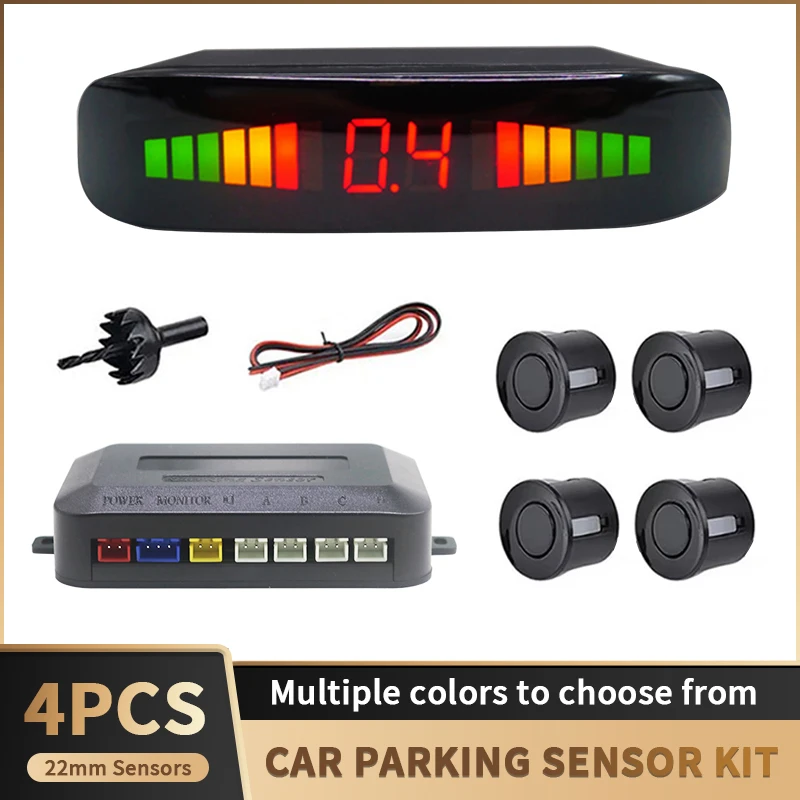Комплект парковочных датчиков для автомобиля с LED-дисплеем, 22 мм, 4 датчика, подсветка, система мониторинга заднего хода, 6 цветов, 12В
Комплект парковочных датчиков для автомобиля с LED-дисплеем, 22 мм, 4 датчика, подсветка, система мониторинга заднего хода, 6 цветов, 12В