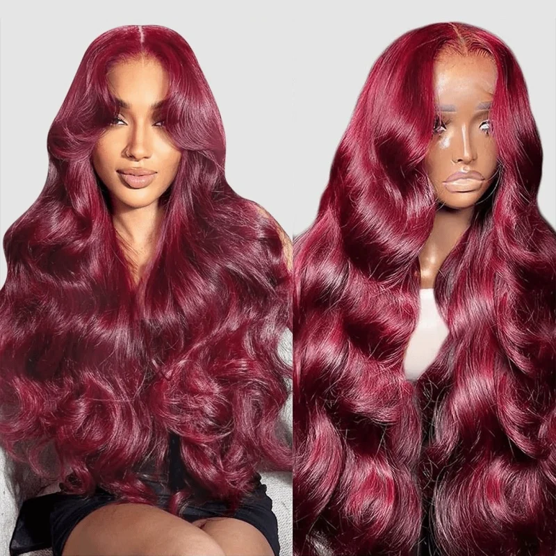 99j Burgundy Wig Human Hair 13x6 HD Body Wave Lace Front Wigs Human Hair Pre Plucked Glueless Red Burgundy Wig Colored Lace Fron
99j Burgundy Wig Human Hair 13x6 HD Body Wave Lace Front Wigs Human Hair Pre Plucked Glueless Red Burgundy Wig Colored Lace Fron