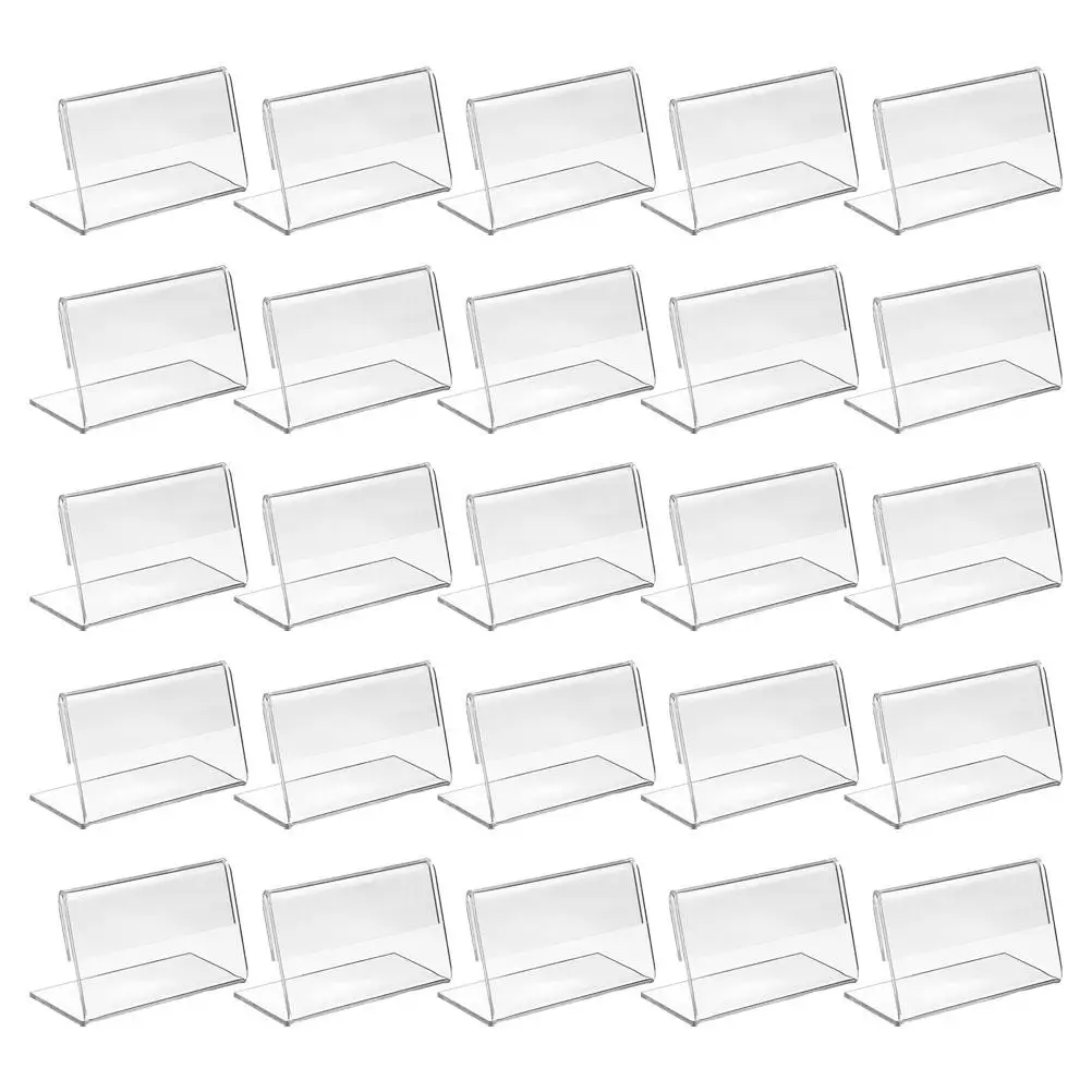 30pcs L Shaped Price Tag Desk Card Clear Acrylic Display St for Party Buffet Food Labels Bag Holder Postcard Easel Sign Photo
30pcs L Shaped Price Tag Desk Card Clear Acrylic Display St for Party Buffet Food Labels Bag Holder Postcard Easel Sign Photo