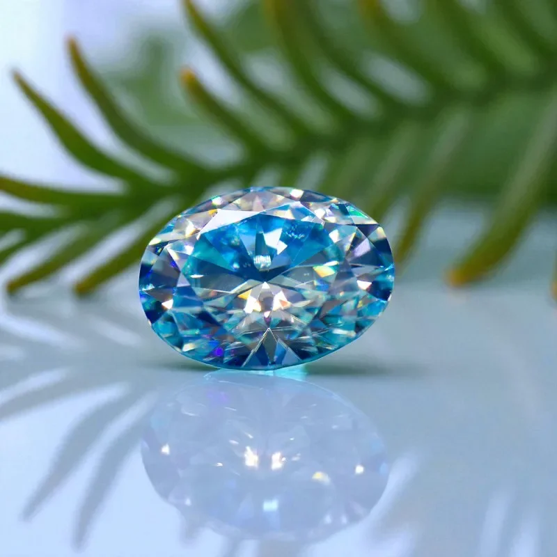 NEW Oval Cut VVS GRA Certified Moissanite Stone Ice Blue Color Loose Gemstone Pass Diamond Tester For Jeweley Making
NEW Oval Cut VVS GRA Certified Moissanite Stone Ice Blue Color Loose Gemstone Pass Diamond Tester For Jeweley Making