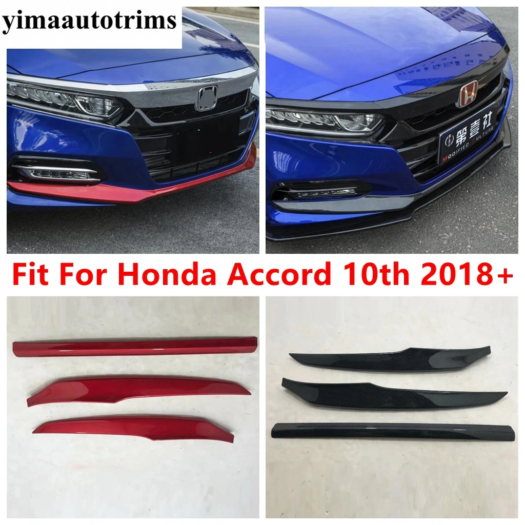 Car Front Bumper Bottom Panel Protection Cover Trim ABS Red /Carbon Fiber / Chrome Accessories For Honda Accord 10th 2018 - 2022
Car Front Bumper Bottom Panel Protection Cover Trim ABS Red /Carbon Fiber / Chrome Accessories For Honda Accord 10th 2018 - 2022