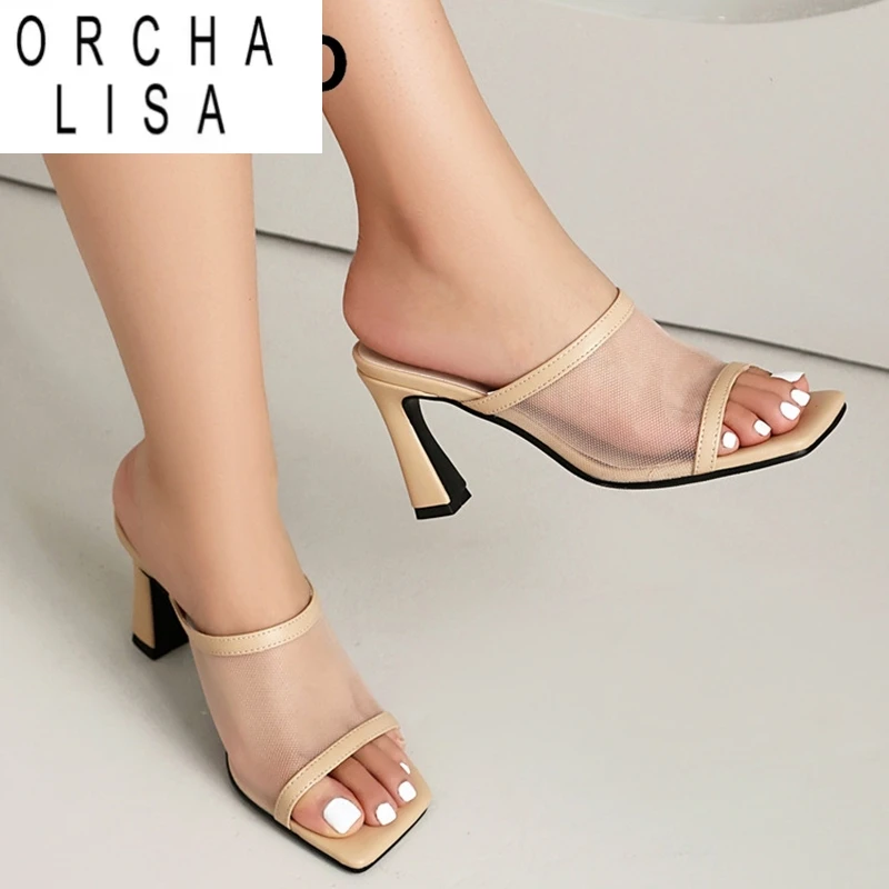 ORCHA LISA 2025 Новые летние модные женские сандалии Мюли с открытым носком Высокие каблуки 8 см Сетка Большой размер Черный абрикос 44 46 48 US17 Вечеринка
ORCHA LISA 2025 Новые летние модные женские сандалии Мюли с открытым носком Высокие каблуки 8 см Сетка Большой размер Черный абрикос 44 46 48 US17 Вечеринка
