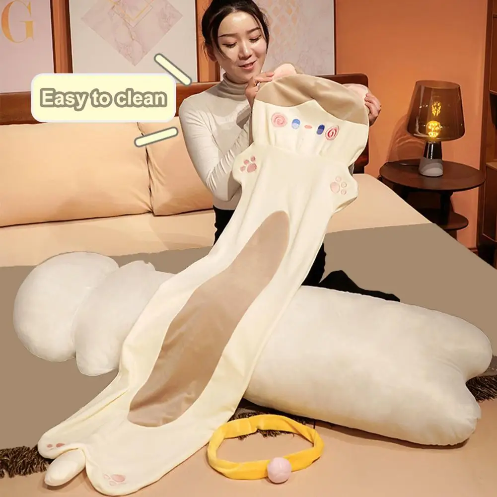 Stuffed Doll Toy Soft Cute Cat Plush Pillow Removable Core Long Strip Kitten Doll Sleeping Companion for Girls Ideal Home
Stuffed Doll Toy Soft Cute Cat Plush Pillow Removable Core Long Strip Kitten Doll Sleeping Companion for Girls Ideal Home