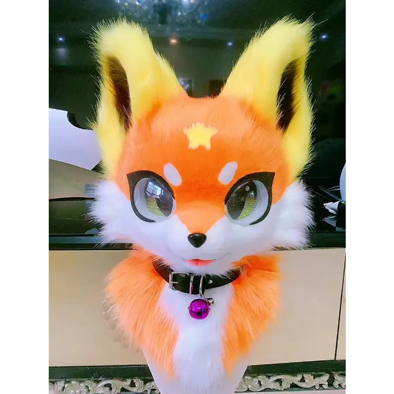 Orange Furuit Long-haired Cat and Fox Mascot Head Party Halloween Fur Role Play
Orange Furuit Long-haired Cat and Fox Mascot Head Party Halloween Fur Role Play