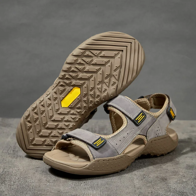 Summer Men Sandals Genuine Leather Mens Casual Shoes Outdoor Men Leather Sandals for Men Beach Shoes Roman Shoes Plus Size 38-48
Summer Men Sandals Genuine Leather Mens Casual Shoes Outdoor Men Leather Sandals for Men Beach Shoes Roman Shoes Plus Size 38-48