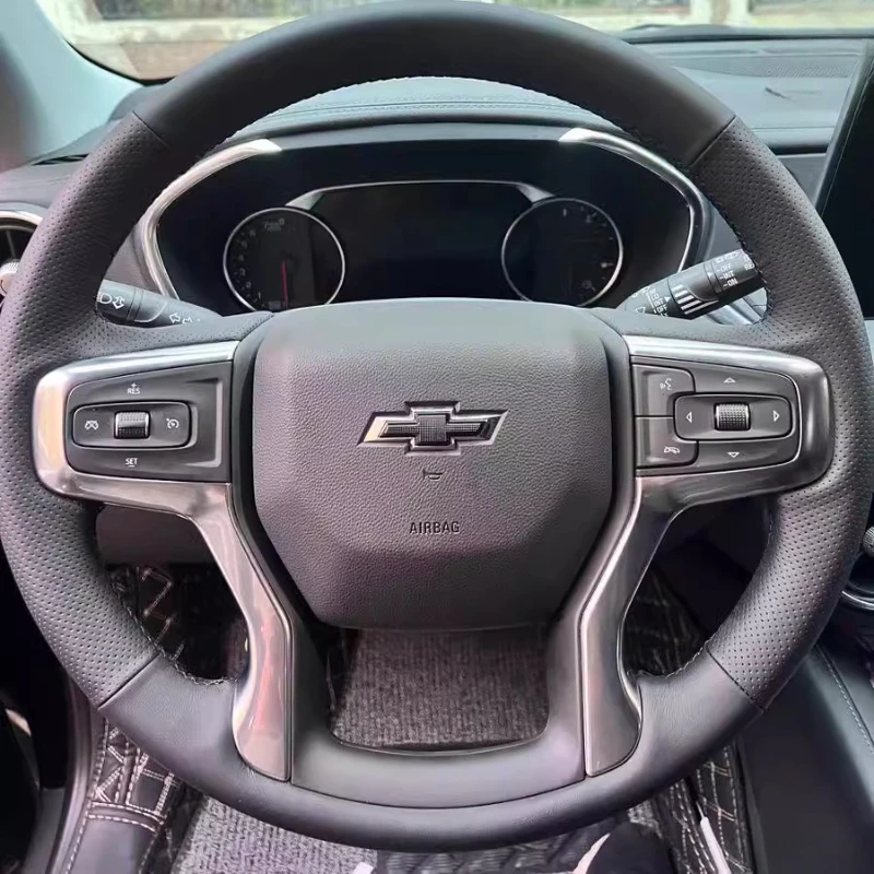 For Chevrolet Silverado 1500 2500HD 3500HD Tahoe Trailblazer 2022 2021 Hand-stitched Genuine Leather Car Steering Wheel Cover
For Chevrolet Silverado 1500 2500HD 3500HD Tahoe Trailblazer 2022 2021 Hand-stitched Genuine Leather Car Steering Wheel Cover