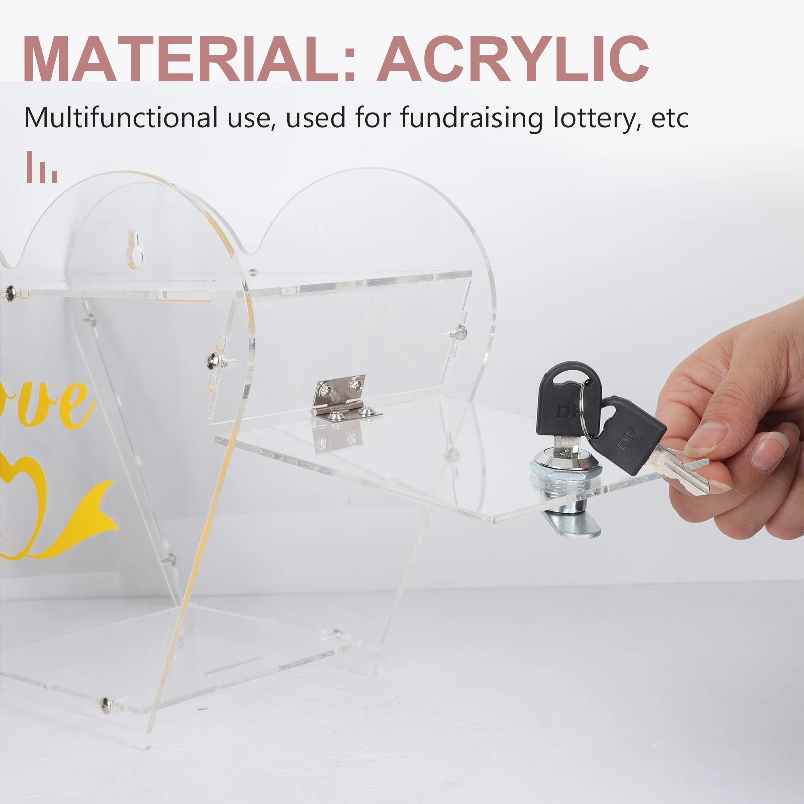 Donation Box Multi-Function Decorative Desktop Suggestion Ballot Box Safe Letter Storage
Donation Box Multi-Function Decorative Desktop Suggestion Ballot Box Safe Letter Storage