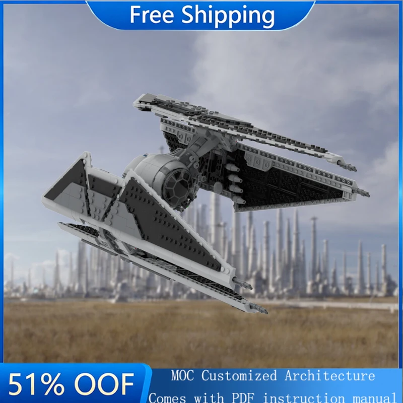 1303 Parts MOC Star Battle Black Starfighter Model Building Blocks Brick DIY Creative Assembly Educational Toys Christmas Gifts
1303 Parts MOC Star Battle Black Starfighter Model Building Blocks Brick DIY Creative Assembly Educational Toys Christmas Gifts