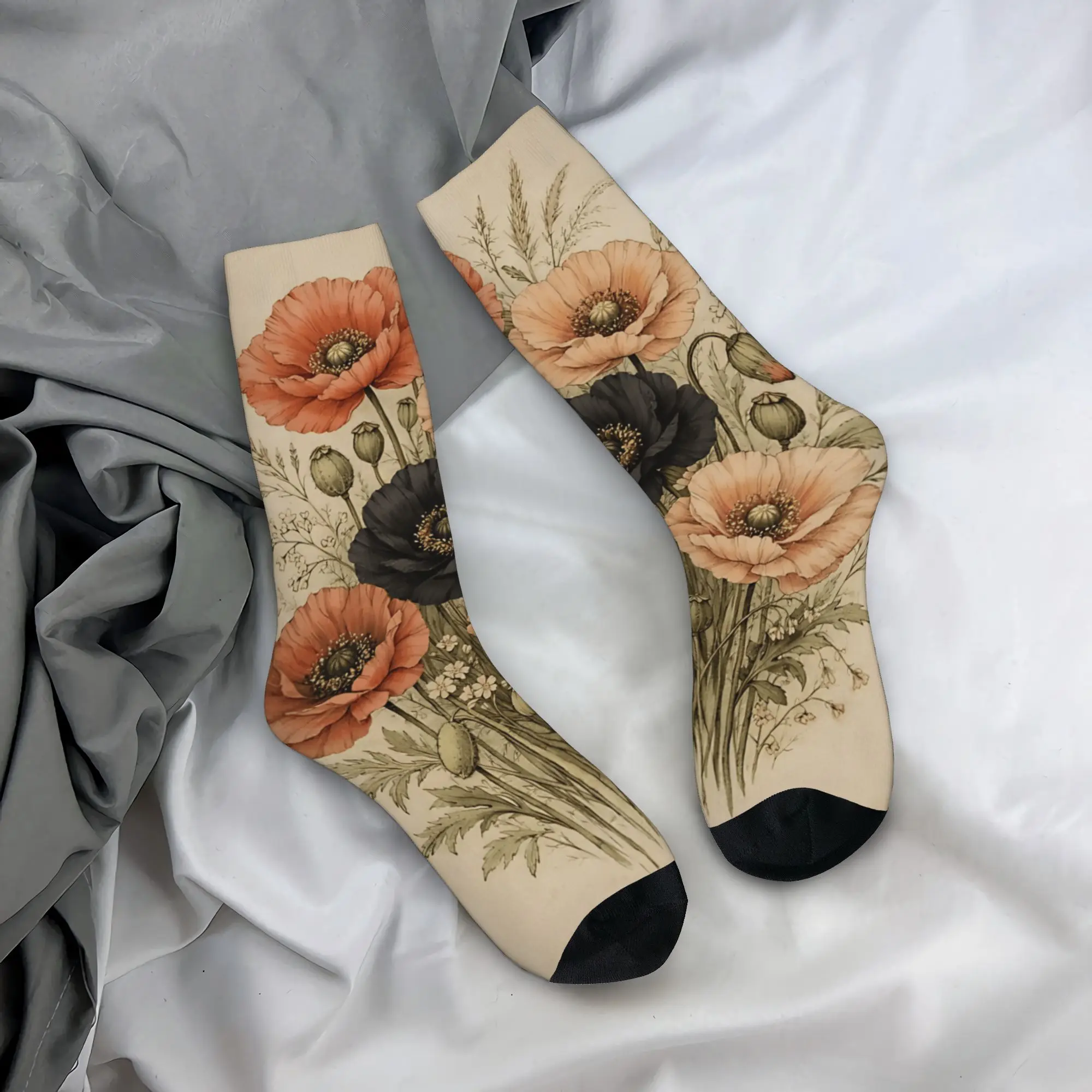 Vintage Poppy Stockings Women Men Socks Comfortable Kawaii Socks Spring Running Anti-Slip Design Socks Birthday Present
Vintage Poppy Stockings Women Men Socks Comfortable Kawaii Socks Spring Running Anti-Slip Design Socks Birthday Present