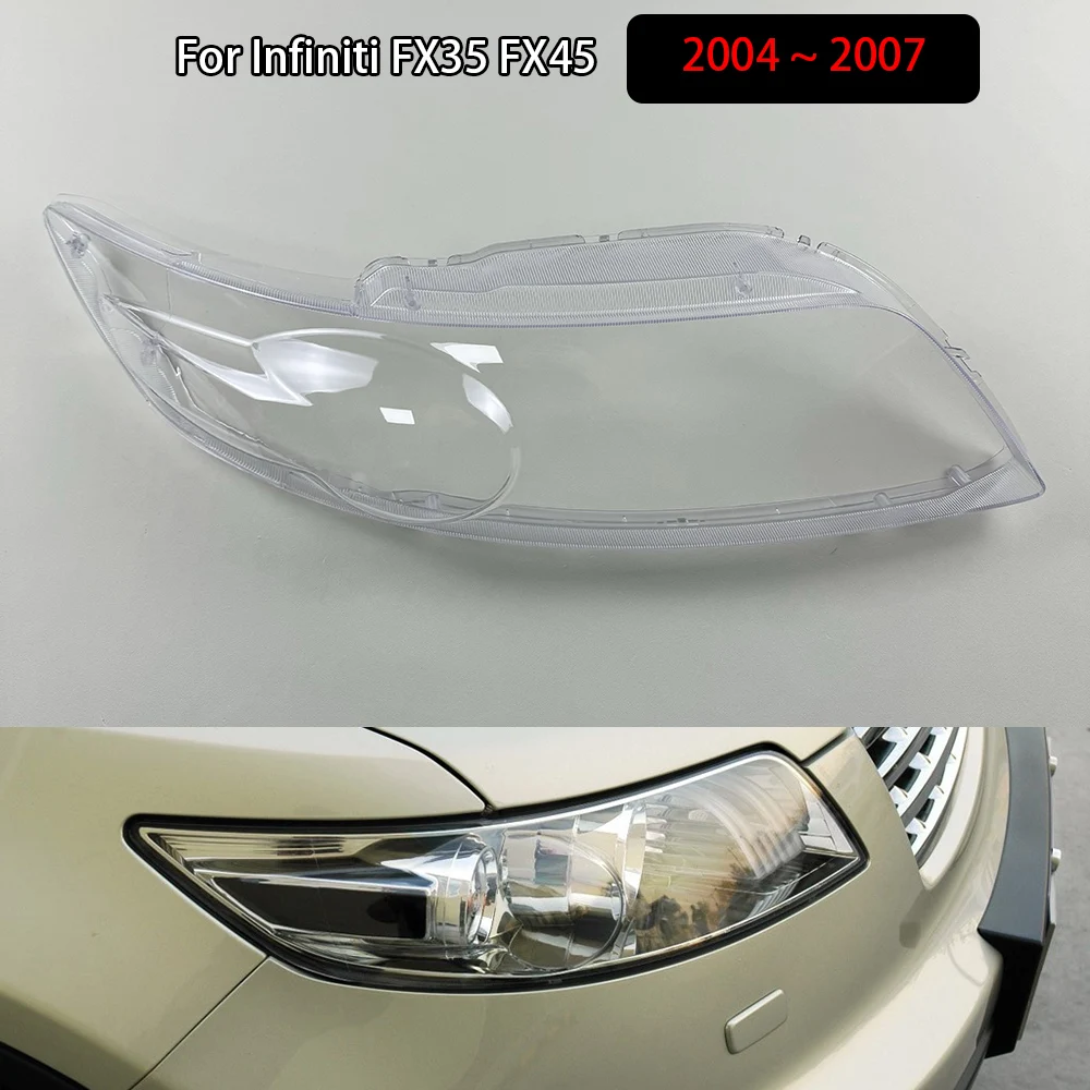 For Infiniti FX35 FX45 2004 2005 2006 2007 Headlamp Cover Headlight Shell Lens Plexiglass Replace Original Lampshade
For Infiniti FX35 FX45 2004 2005 2006 2007 Headlamp Cover Headlight Shell Lens Plexiglass Replace Original Lampshade