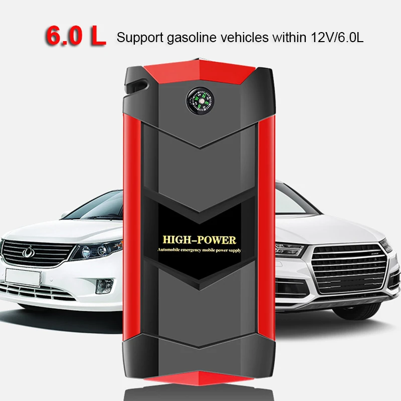82800mAh Car Jump Starter Battery Charger Emergency Power Bank Booster with LED Starting Device 12V 6.0L Car Battery Rescue
82800mAh Car Jump Starter Battery Charger Emergency Power Bank Booster with LED Starting Device 12V 6.0L Car Battery Rescue