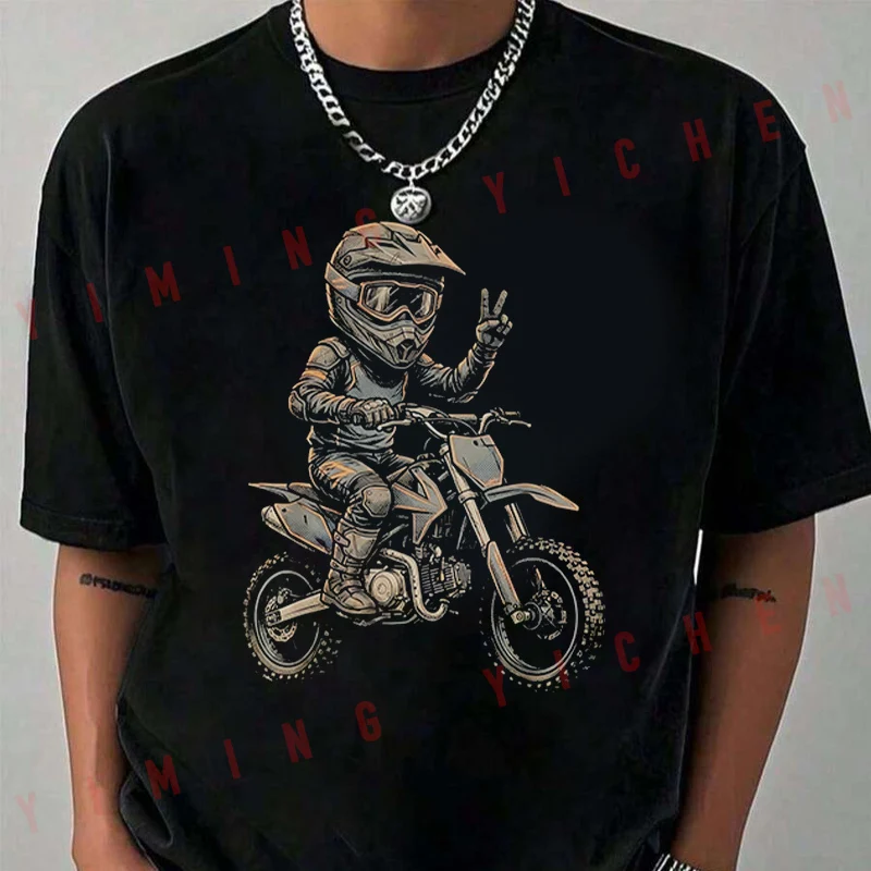 Motocross Rider Print T-Shirt Moto Riders Summer Men's Fashion Casual O-Neck Tops Tee 2026
Motocross Rider Print T-Shirt Moto Riders Summer Men's Fashion Casual O-Neck Tops Tee 2026