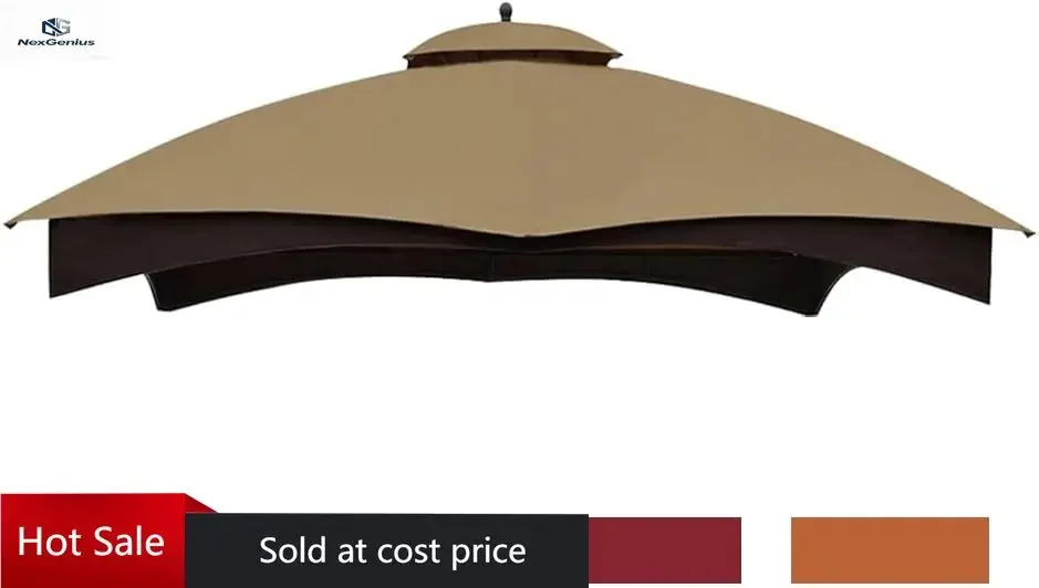 Eurmax USA High Performance Replacement Canopy Top for Lowe's Allen Roth Heavy Duty Gazebo Roof Gazebo Top with Air Vent 10X12 C
Eurmax USA High Performance Replacement Canopy Top for Lowe's Allen Roth Heavy Duty Gazebo Roof Gazebo Top with Air Vent 10X12 C