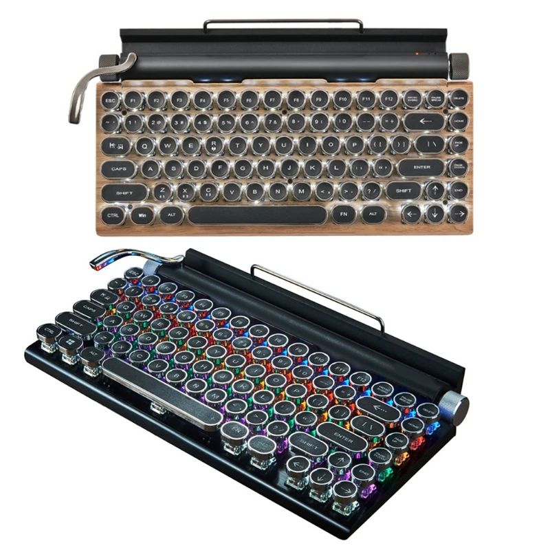Механическая игровая клавиатура в стиле панк с истинной RGB-подсветкой, 83 клавиши, беспроводная светодиодная подсветка для ПК,
Механическая игровая клавиатура в стиле панк с истинной RGB-подсветкой, 83 клавиши, беспроводная светодиодная подсветка для ПК,