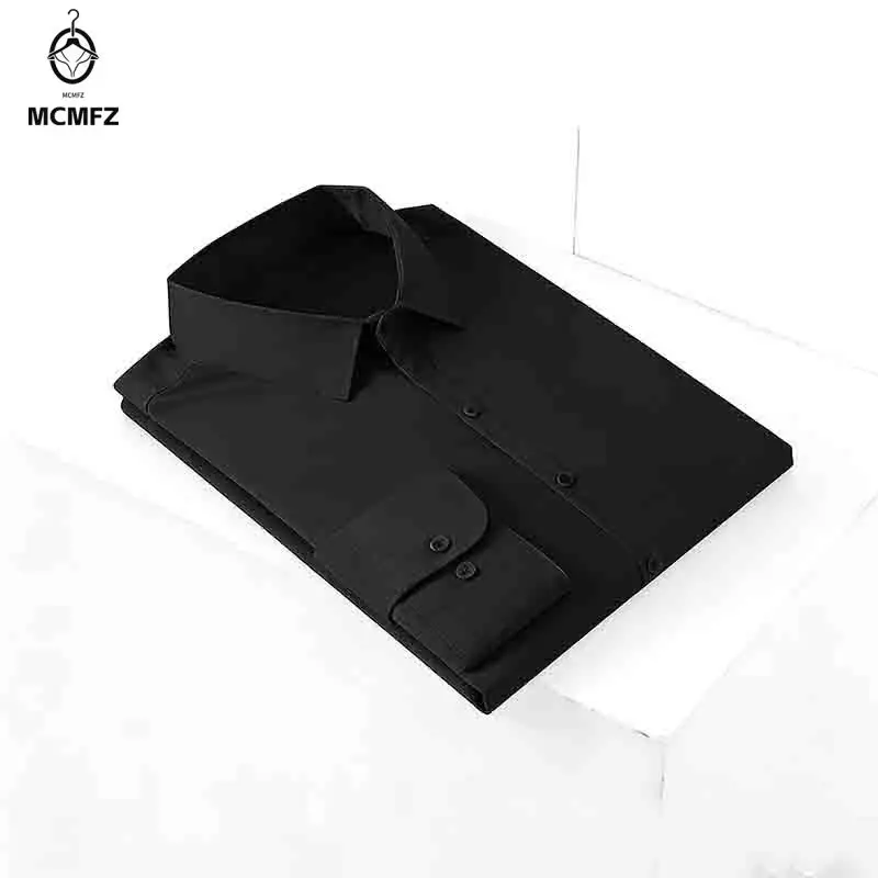 Men's Solid Black Long Sleeve Button Down Dress Shirt Formal Business Office Work Wear Turn-down Collar Tops
Men's Solid Black Long Sleeve Button Down Dress Shirt Formal Business Office Work Wear Turn-down Collar Tops