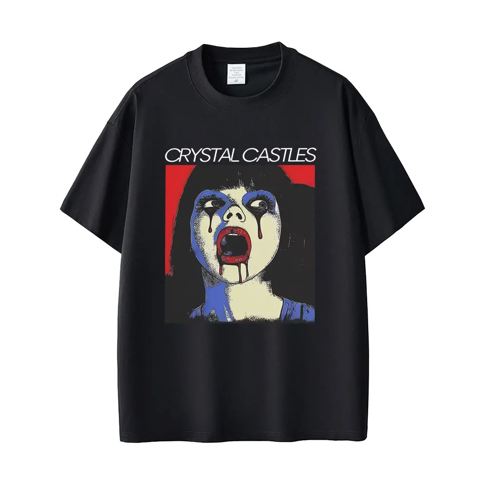 Crystal Castles Graphic T-shirt Men Women Vintage Gothic Rock Oversized T Shirts Male Fashion Hip Hop Streetwear Cotton T-shirts
Crystal Castles Graphic T-shirt Men Women Vintage Gothic Rock Oversized T Shirts Male Fashion Hip Hop Streetwear Cotton T-shirts