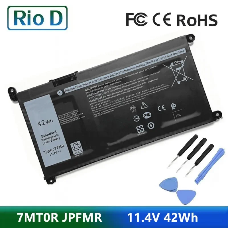 7MT0R JPFMR 11.4V 42Wh Laptop Battery For DELL Chromebook 3100 3400 Inspiron 14 5000 5488 5493 5593 15-5593
7MT0R JPFMR 11.4V 42Wh Laptop Battery For DELL Chromebook 3100 3400 Inspiron 14 5000 5488 5493 5593 15-5593