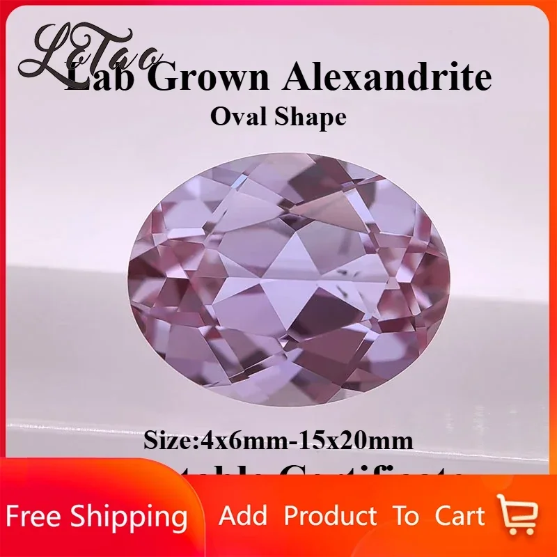 Top Lab Grown Alexandrite Stone Oval Shape Charms Gemstone for DIY Ring Necklace Earrings Main Materials Selectable Certificate
Top Lab Grown Alexandrite Stone Oval Shape Charms Gemstone for DIY Ring Necklace Earrings Main Materials Selectable Certificate