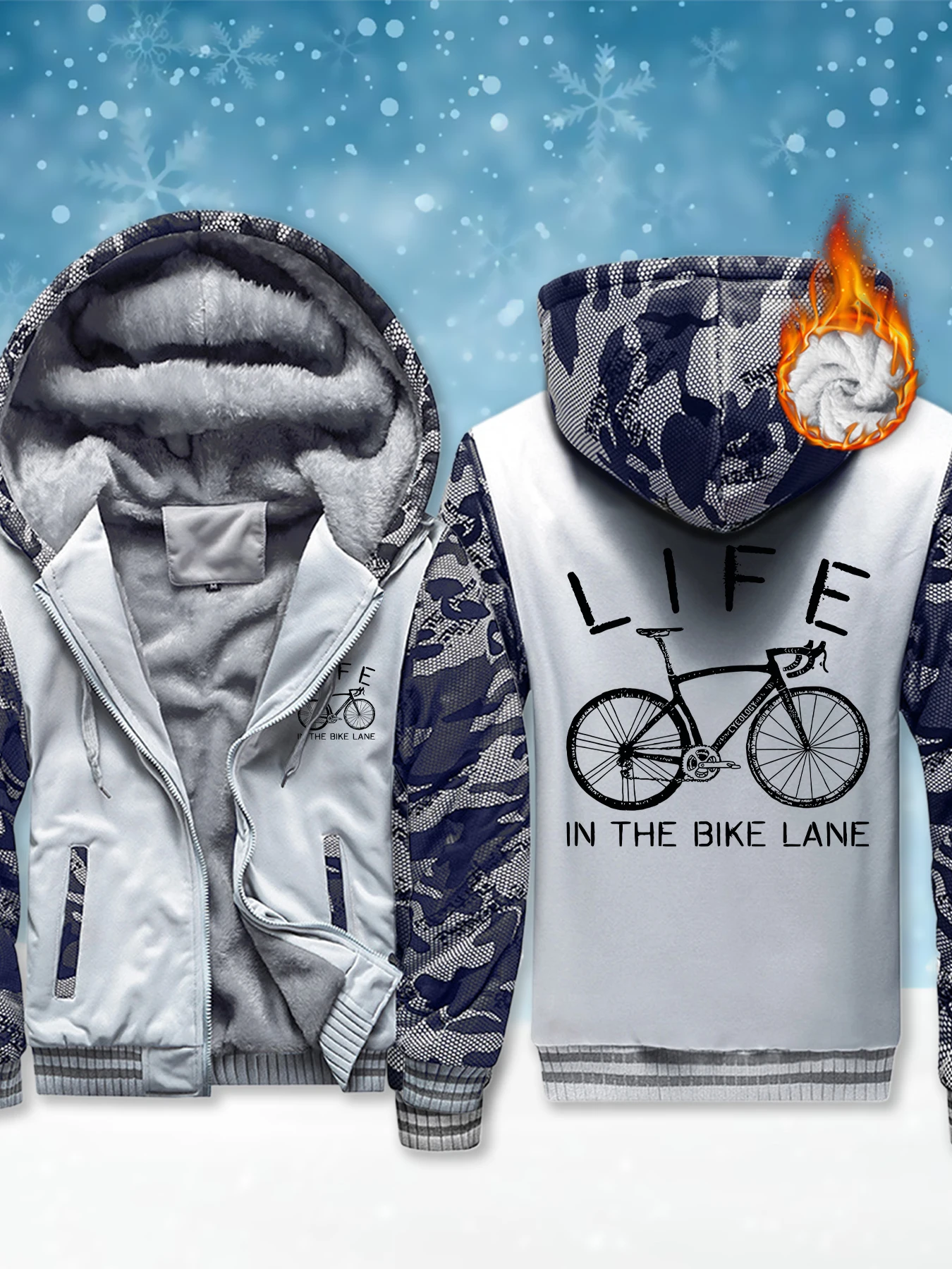 Life In The Bike Lane Printed Men's Streetwear High Quality Outdoor Hooded Jacket Winter Soft Coat Fashion Casual Clothing
Life In The Bike Lane Printed Men's Streetwear High Quality Outdoor Hooded Jacket Winter Soft Coat Fashion Casual Clothing