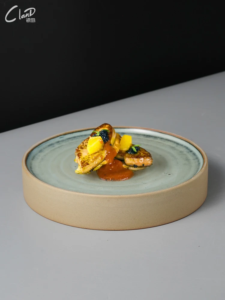 Western Cuisine Plate for Italian Pasta, Creative Double-Sided Round Ceramic Flat Plate, Artistic Tableware
Western Cuisine Plate for Italian Pasta, Creative Double-Sided Round Ceramic Flat Plate, Artistic Tableware
