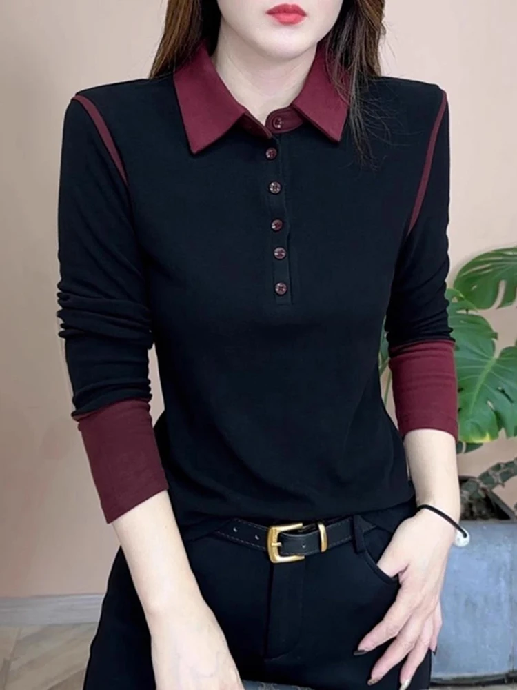 Color Blo Ne Long Sve Base irt Women's Casual Sle Slim Fit Trendy Top for Autumn Winter Commute Faion
Color Blo Ne Long Sve Base irt Women's Casual Sle Slim Fit Trendy Top for Autumn Winter Commute Faion