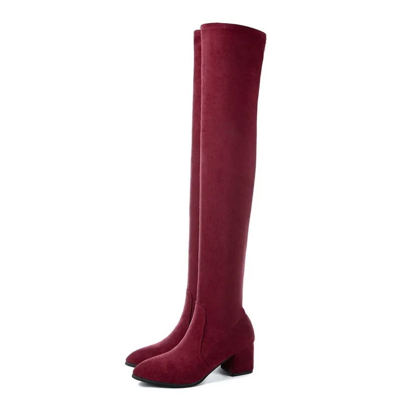 New Autumn beautiful Women Over The Knee High Boots Fashion All Match Pointed Toe Winter Shoes Elegant All Match Women Boots
New Autumn beautiful Women Over The Knee High Boots Fashion All Match Pointed Toe Winter Shoes Elegant All Match Women Boots