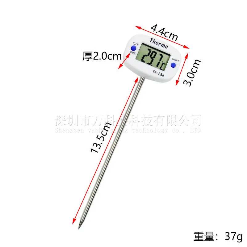 50PCS Ta288 Needle Type Food Kitchen Food Oil Milk Water Thermometer Electronic Thermometer
50PCS Ta288 Needle Type Food Kitchen Food Oil Milk Water Thermometer Electronic Thermometer