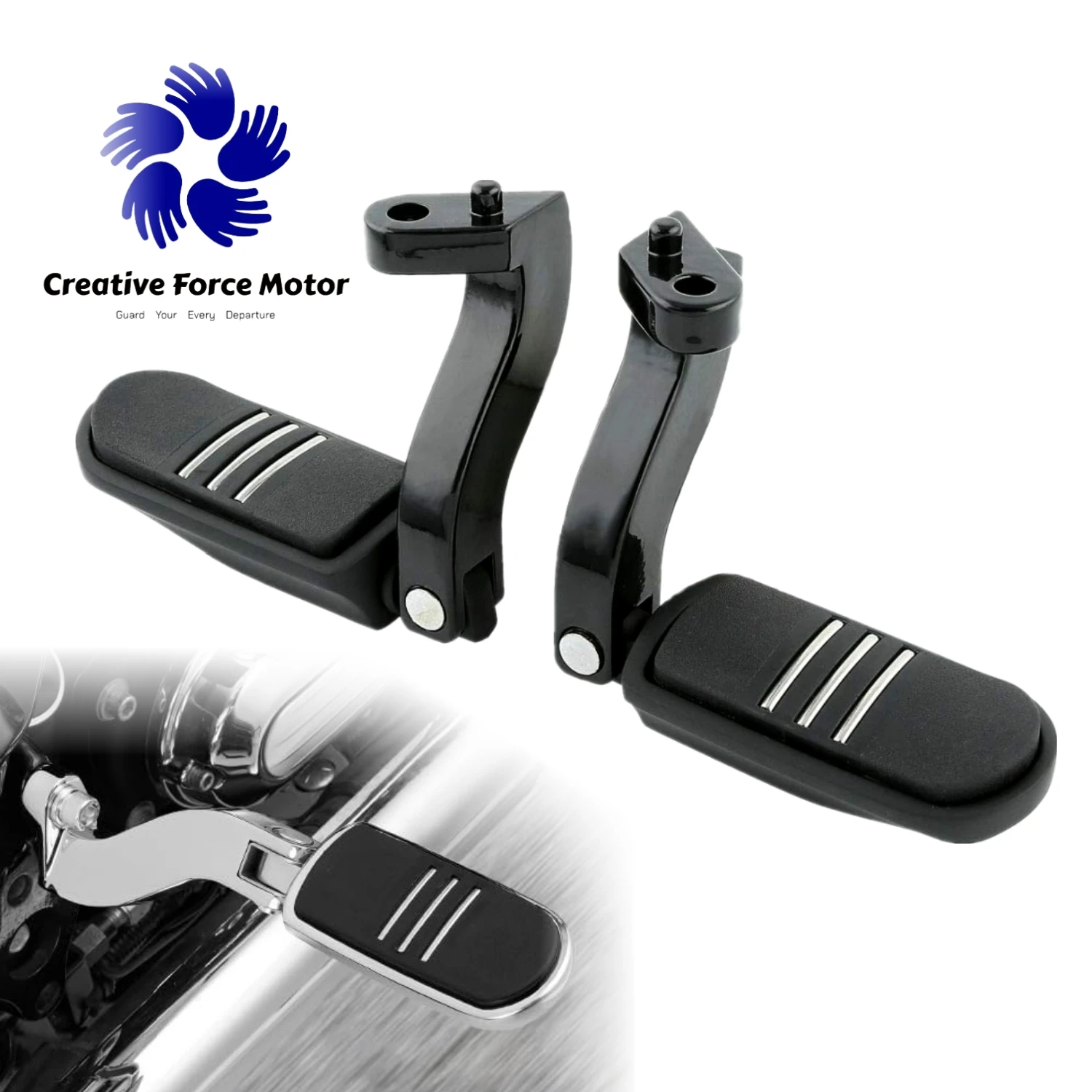 Passenger Footrest Anti-slip Pedal Motorcycle Rear Foot Pegs Mount For Harley Touring CVO Road King Electra Street Glide 1993-UP
Passenger Footrest Anti-slip Pedal Motorcycle Rear Foot Pegs Mount For Harley Touring CVO Road King Electra Street Glide 1993-UP