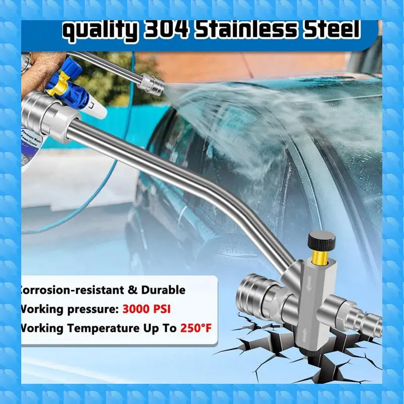 Pressure Washer Dual-Connector Tool With 7 Pressure Washer Nozzle Tips, 1/4 Quick Connect Switch Double Tip Attachment Durable
Pressure Washer Dual-Connector Tool With 7 Pressure Washer Nozzle Tips, 1/4 Quick Connect Switch Double Tip Attachment Durable